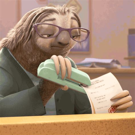 Zootopia Sloth GIFs .